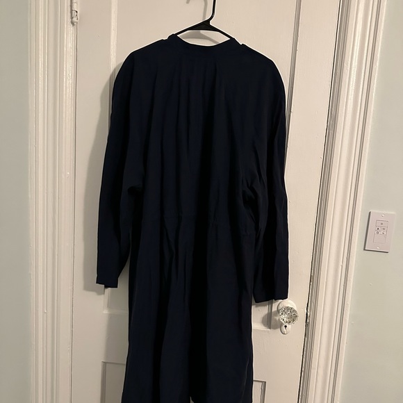 NWT Lane Bryant Drawstring waist Blue Duster Coat Size 22/24 - Picture 5 of 5
